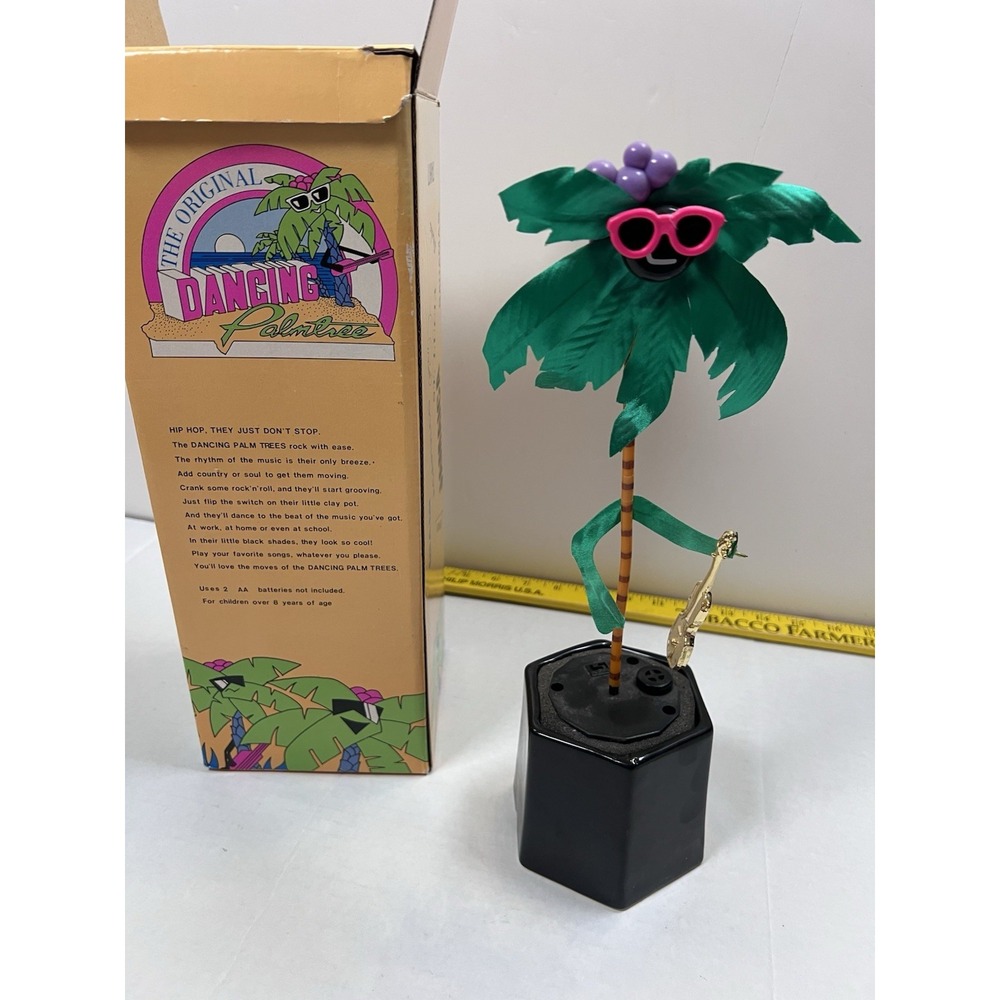 Gemmy The Original Dancing Palm Tree Green In Box‎ Complete Untested